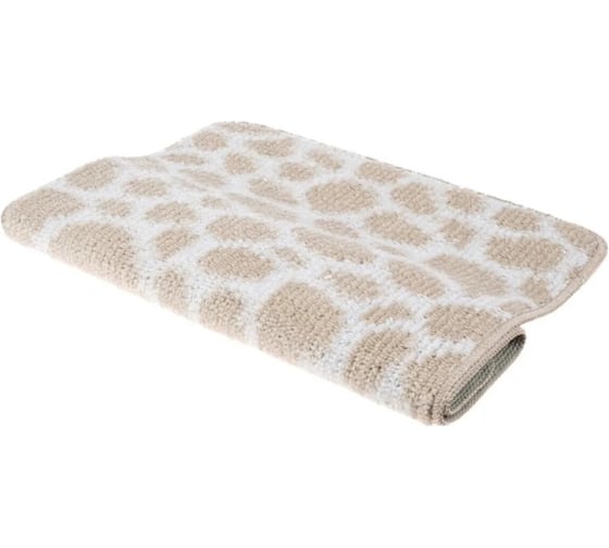 Коврик для ванной комнаты FORA 50x80 см, LINE NATURAL FOR-PP-LN50-80NAT
