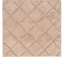 Коврик для ванной комнаты FORA хлопковый, бежевый, 60x60 см BRICKS FOR-BRK60-60BE