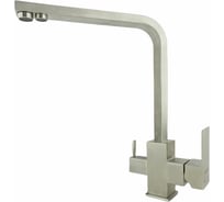 Однорычажный смеситель для кухни OUTE нержавеющая сталь SUS304, матовый хром T60413B