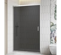 Душевая дверь RGW 140*195 CL-13 хром/тонированное(серое) стекло 6 мм 06091314-31