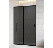 Душевая дверь RGW 140*195 CL-13-B черный/тонированное(серое) стекло 6 мм 06091314-34