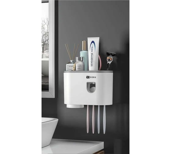 Набор для ванной комнаты BIONIK BK301 GRAY