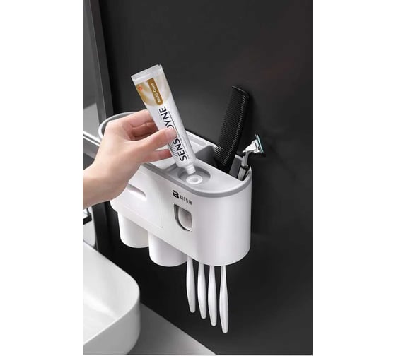 Набор для ванной комнаты BIONIK BK302 GRAY