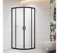 Душевой уголок RGW 90*90*195 CL-56-B Полукруг/Чёрный/Cora/6 мм 06095699-44