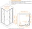 Душевой уголок RGW 90*90*195 CL-36-B Квадрат/Чёрный/Cora/6 мм 06093699-44 3