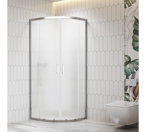Душевой уголок RGW 80*80*195 CL-56 Полукруг/Хром/Cora/6 мм 06095688-41 1