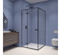 Душевой уголок RGW 100*100*200 SV-030-B Квадрат/Чёрный/Прозрачное/8 мм (2 уп.) 353203000-14