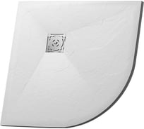 Душевой поддон RGW 90*90*2,5 ST/R-0099W Белый/Полукруг O 90 мм Каменный 16153099-01