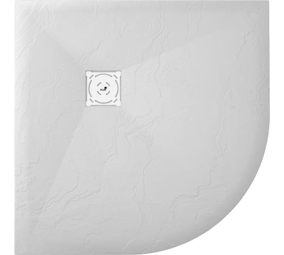 Душевой поддон RGW 90*90*2,5 ST/R-0099W Белый/Полукруг O 90 мм Каменный 16153099-01