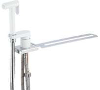 Смеситель с гигиеническим душем D-Lin установка на унитаз (латунь) белый D182204-C