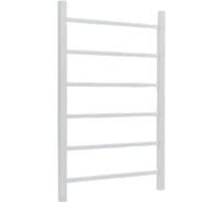 Полотенцесушитель стальной ТЕРМОДИЗАЙН Q Steel, лесенка, W=500, H=600, 6 перекладин, 1/2в.р., белый бархат TDQSt002WV