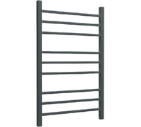Полотенцесушитель стальной ТЕРМОДИЗАЙН O Steel, лесенка, W=500, H=600, 9 перекладин, 1/2в.р., графит TDOSt002G