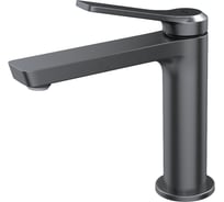 Смеситель для умывальника IDDIS матовый графит, Parker, PARGM00i01