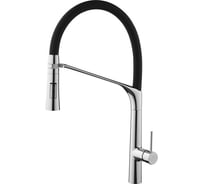 Смеситель для кухни одноручковый AQUEDUC 345390 гибкий излив 25 мм картридж, чёрный, латунь /6 ЭК000145390