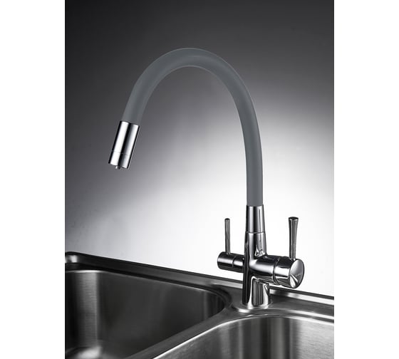 Смеситель для кухни с подключением к фильтру SHIMIZU Lux Water Filter Grey-s smz1006573