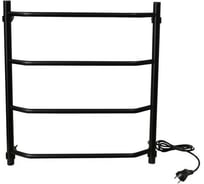 Электрический полотенцесушитель Тера Виктория 500x600, черный ПСН-11-02ч