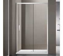 Душевое ограждение SANTREK AQUA Iris- DF-1000-C-Chrome 1000х1850 прямое стекло прозр 6мм, профиль Хром 334072