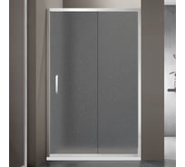 Душевое ограждение SANTREK AQUA Iris- DF-1000-G-Chrome 1000х1850 прямое стекло Грейп 6мм, профиль Хром 334073