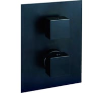 Встраиваемый смеситель-термостат для душа Paffoni Elle на 2 выхода, черный матовый LEQ518NO/M 00255144