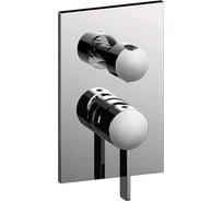 Встраиваемый смеситель для душа Paffoni Rock на 2 выхода, с накладкой RO018CR/M 00239567