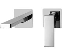 Смеситель для раковины Paffoni ELLE 200 мм, с накладками 70х70 мм, хром EL105CR70 00227667