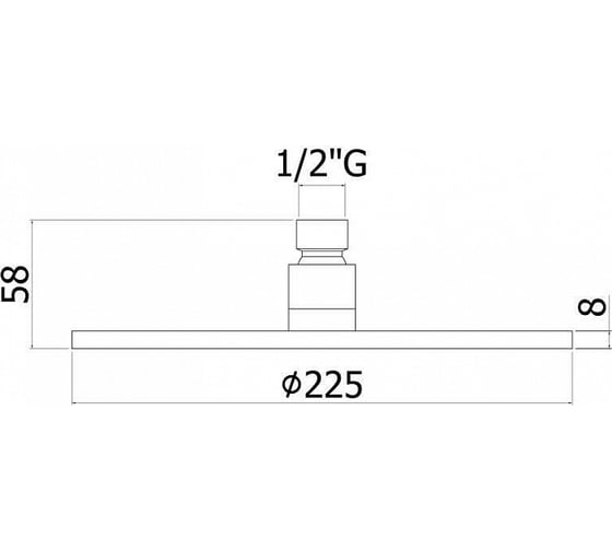 Верхний душ Paffoni MASTER диаметр 225, антикальций, Steel looking ZSOF074ST 00229226