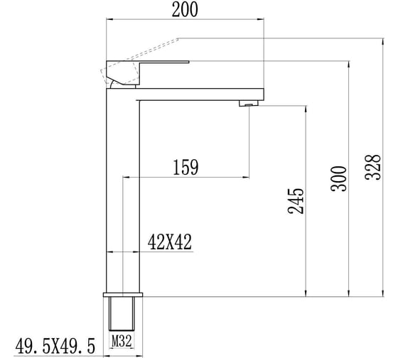 Смеситель для раковины Fmark FS8711C