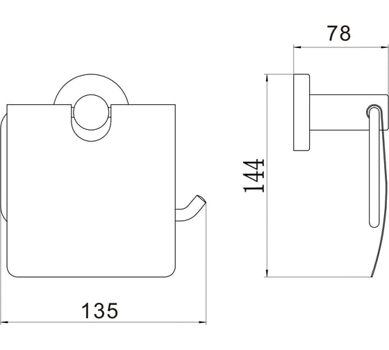 Держатель для туалетной бумаги с крышкой Savol S-005651Q