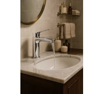 Смеситель для раковины, латунь, керамический картридж, хром OLIVE'S VIAR 28100VR