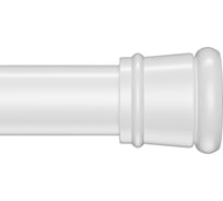 Карниз для ванной комнаты IDDIS 110-200 см, белый SRW0120i14