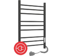 Электрический полотенцесушитель ТЕРМОДИЗАЙН стальн. V Steel (лесенка) W=500, H=600 (9 перекладин) граф TDVSt002EG