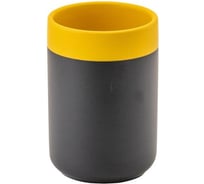 Стакан Аквадекор KEILA черный/желтый, керамика SWTK-8049-C