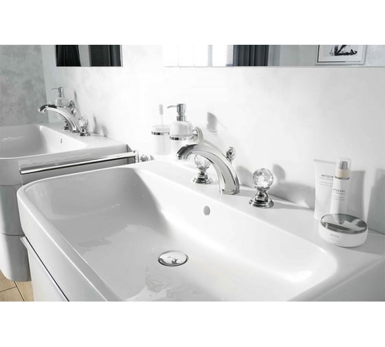 Смеситель для раковины KLUDI Adlon на 3 отверстия, цвет хром KL5104305G5