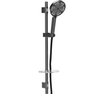 Душевой гарнитур Milardo со штангой, черный матовый, Ideal Spa, ILS3B70M16