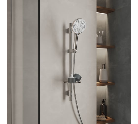Душевой гарнитур Milardo со штангой, Ideal Spa, ILS3C70M16