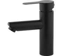 Смеситель для умывальника одноручковый AQUEDUC 345327 короткий излив, черный, нерж. сталь /20 ЭК000145327