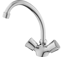 Смеситель для кухни двуручковый AQUEDUC 346150 высокий излив, цинк /10 ЭК000146150