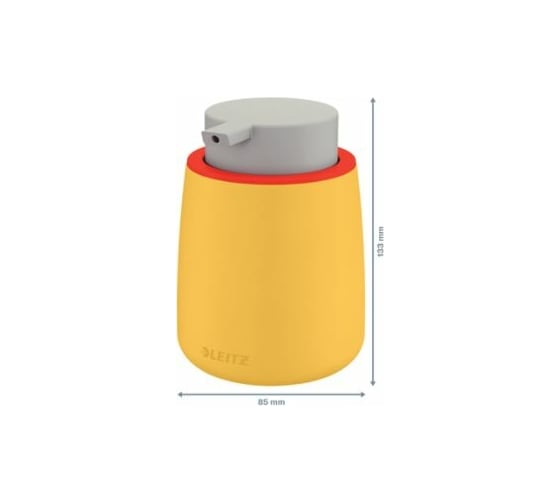 Диспенсер с дозатором LEITZ Cosy, soft touch, желтый 54040019