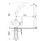 Cмеситель ULGRAN Quartz песок UQ-017-10 2