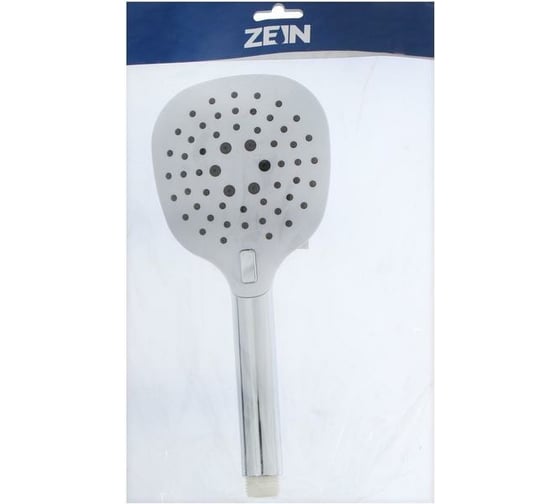 Душевая лейка ZEIN Z420 кнопочная, пластик, 3 режима, хром 5482406