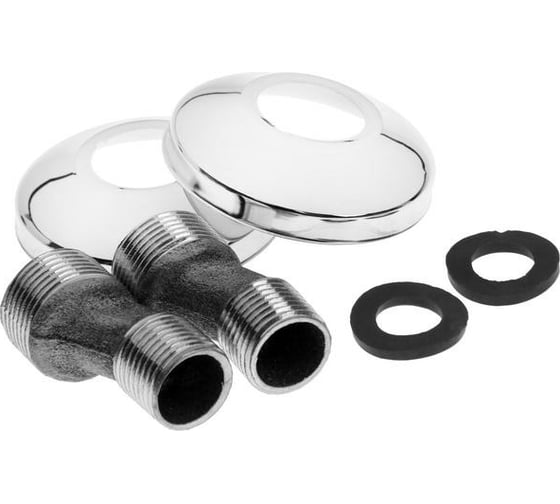 Смеситель для ванны ZEIN Z90350154 кран-букса латунь 1/2", душевая лейка и шланг, хром 5799991