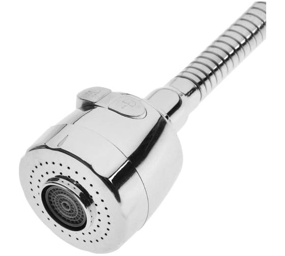 Смеситель для кухни ZEIN Z25120101 гибкий излив, кран-букса латунь 1/2", хром 5118187