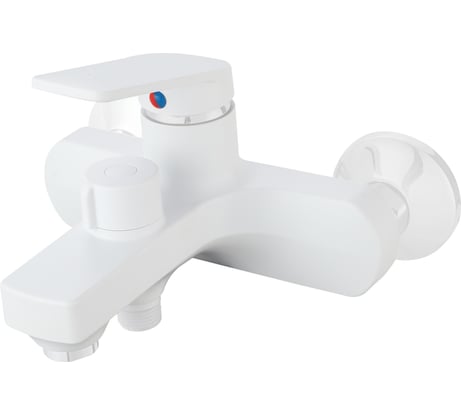 Смеситель для ванны из высокопрочного пластика РМС белый PL7-009E