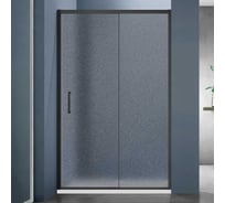 Душевое ограждение SANTREK AQUA Lea- DF-1000-G-Matt Black 1000х1850, прямое стекло Грейп 5мм, профиль черный 332290