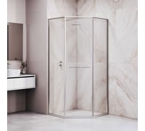 Душевой уголок RGW 100*100*200 SV-82 L трапеция, хром, прозрачное стекло 8 мм 33328200-11L