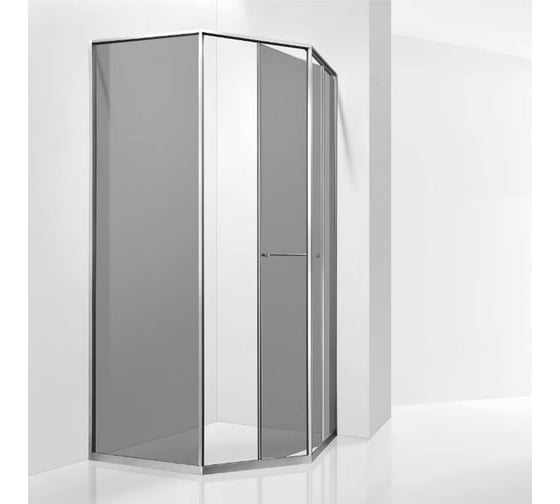Душевой уголок RGW 100*100*200 SV-82 R трапеция, хром, тонированное(серое) стекло8 мм 33328200-31R