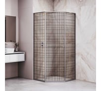Душевой уголок RGW 100*100*200 SV-82-Gr R трапеция/Серый/Черная вуаль/8 триплекс 33328200-2410R