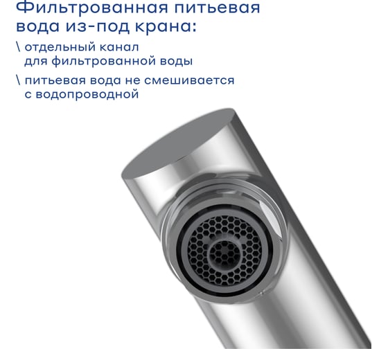 Смеситель для кухни Pragma с каналом для фильтрованной воды Esdel, хром, ESD7.C2LF.013 903113.ESD7.C2LF.013-2
