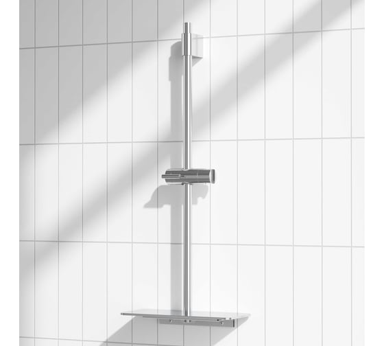 Душевая штанга Pragma с полкой, хром, HME2.C7RP.043 902811.HME2.C7RP.043-2