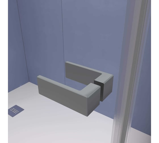 Душевой уголок RGW 120* 80*200 SV-040-Gr прямоуг., серый, матовое стекло 8 мм (2 уп.) 353204028-210